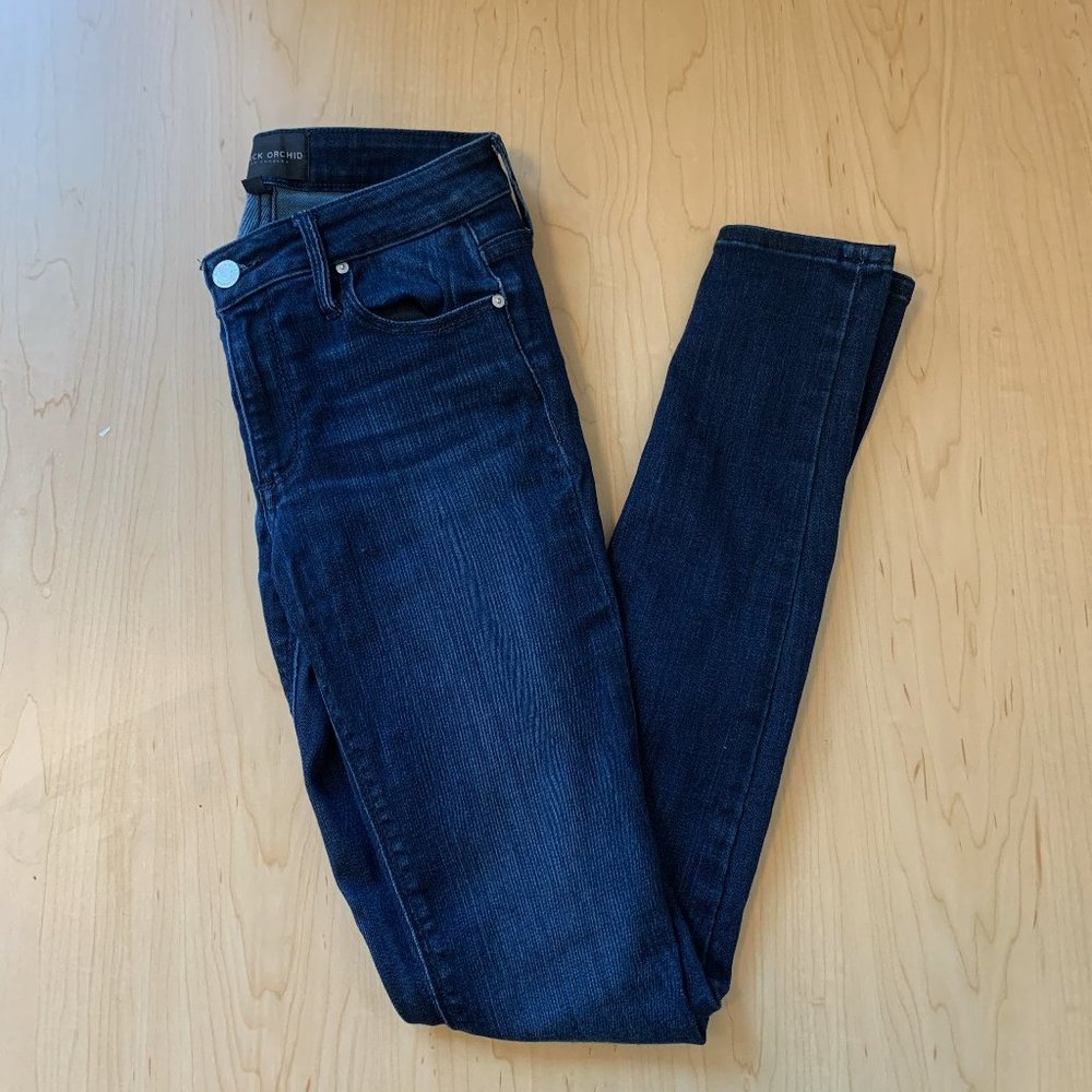 Black Orchid Dark Wash Skinny Jeans